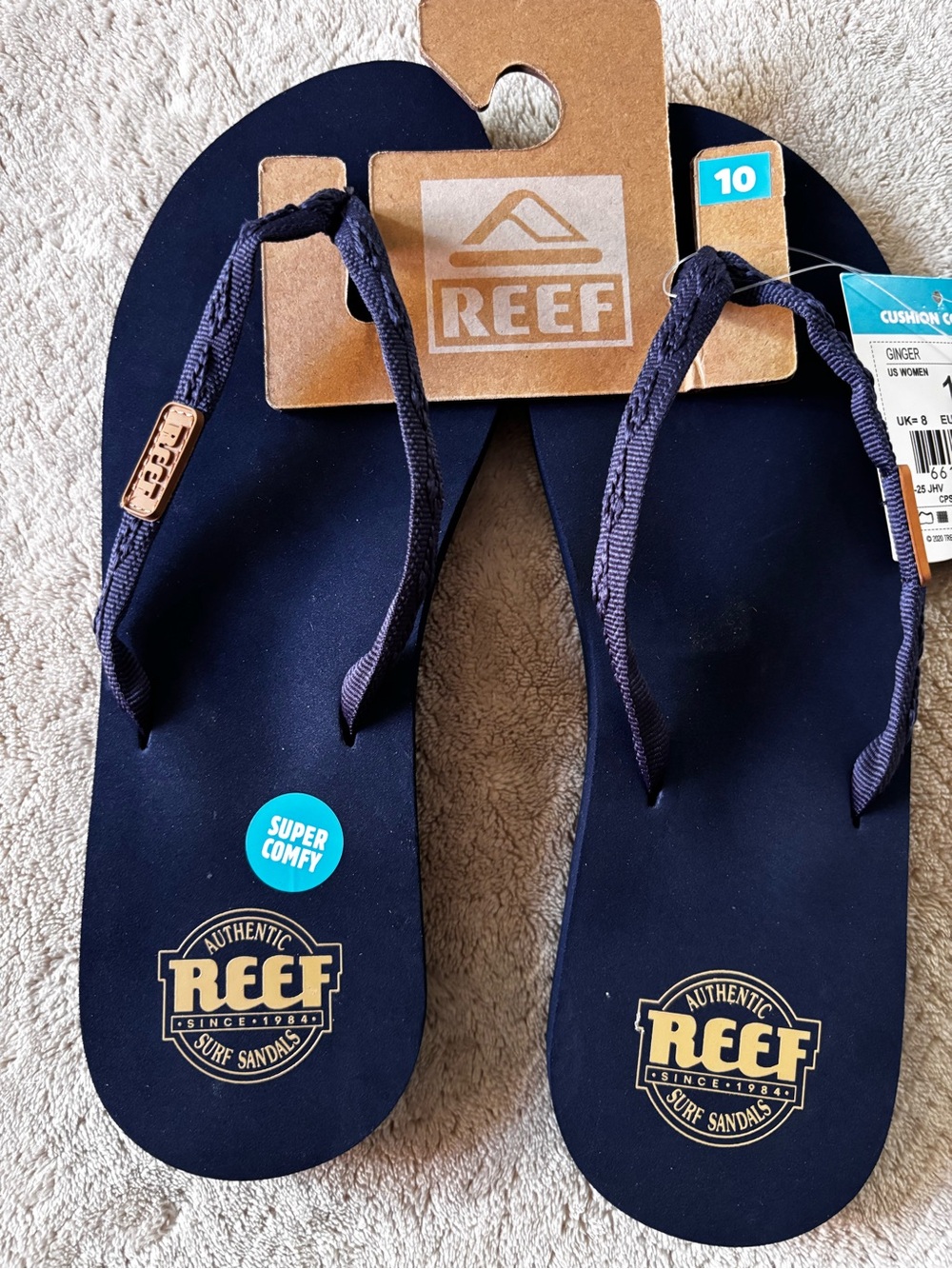 Reef Adult Navy Blue Flip Flop Sandals